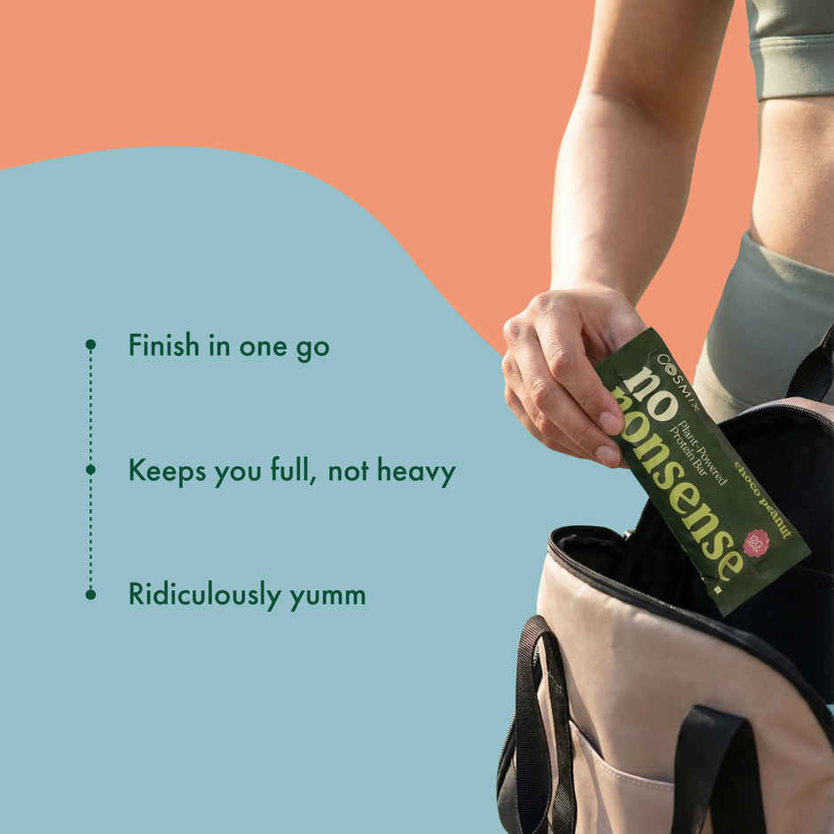 Cosmix No-Nonsense Protein Bar | Choco Peanut  |12g Protein