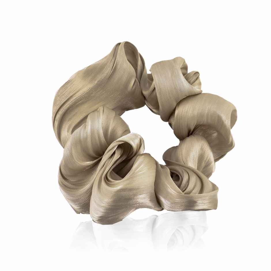 GUBB Satin Scrunchies | Brown | Soft & Durable