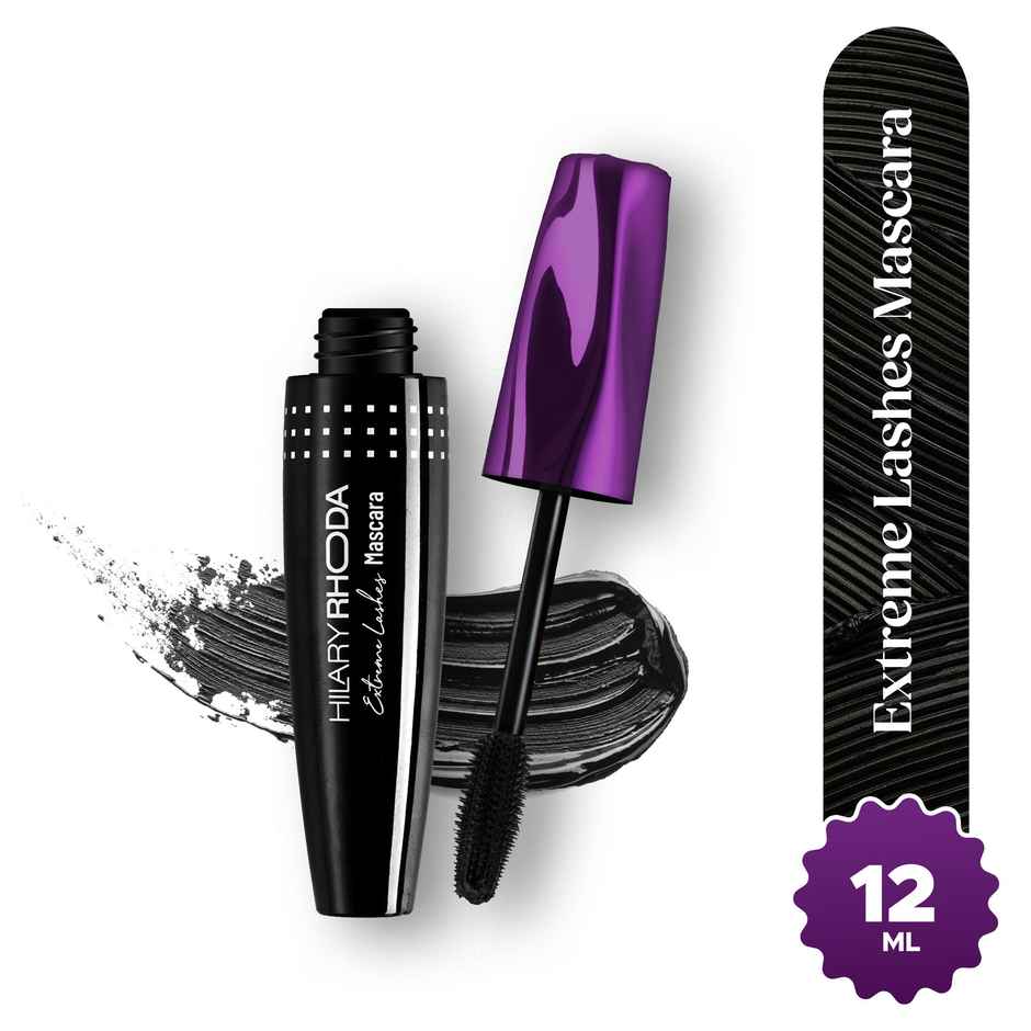 Hilary Rhoda Extreme Lashes Mascara | Volumizing & Lengthening Mascara | Waterproof & Long Lasting