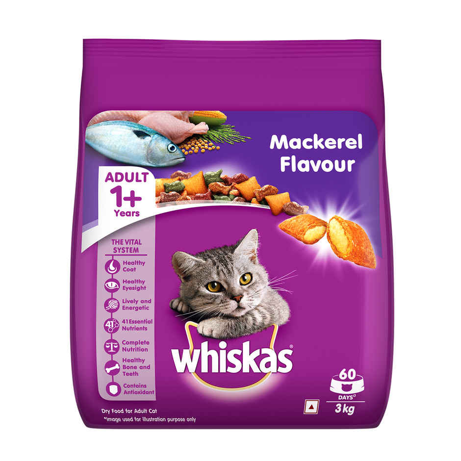 Whiskas Adult Mackerel Flavour Dry Cat Food