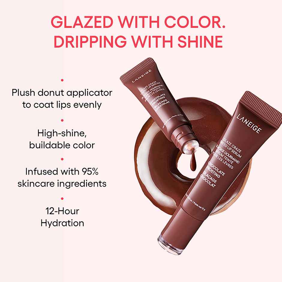 Laneige Glaze Craze Tinted Lip Serum - Chocolate Frosting