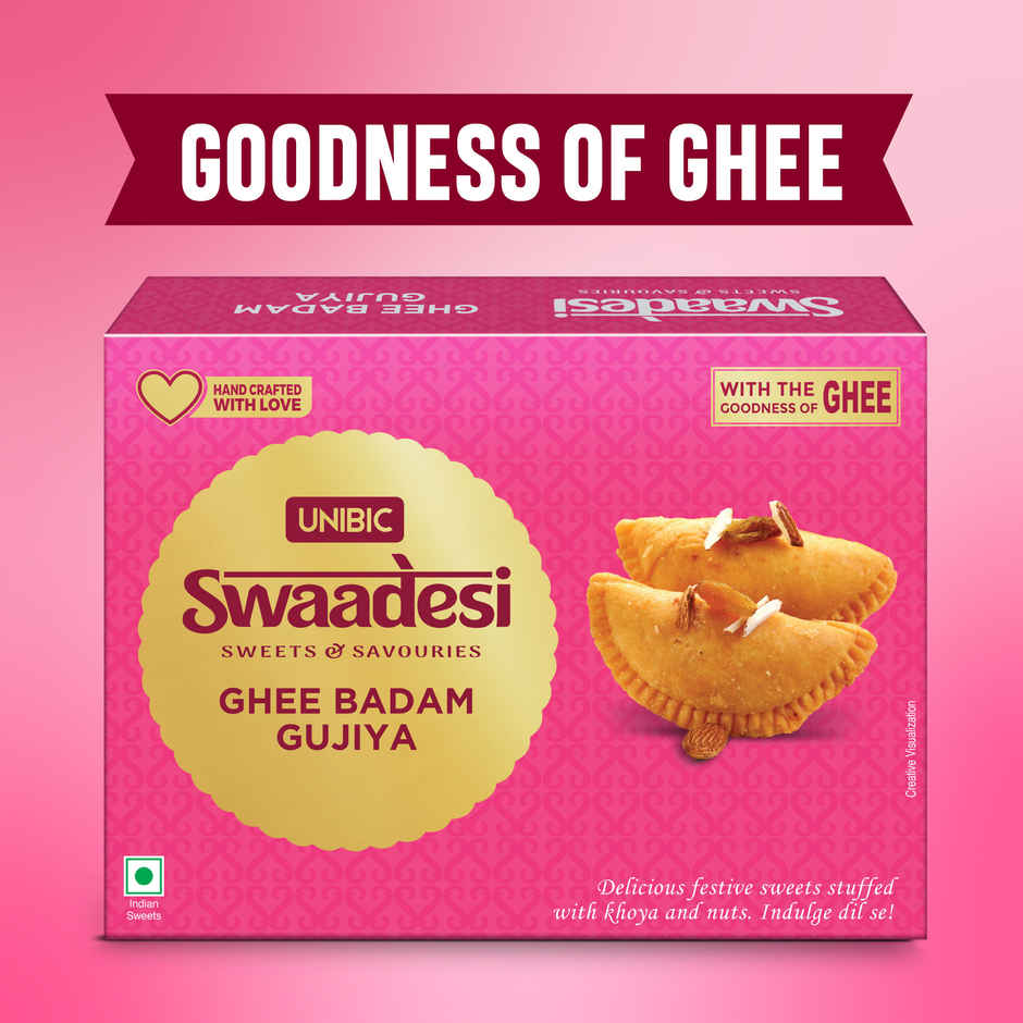 UNIBIC Swaadesi Pure Ghee Badam Gujiya