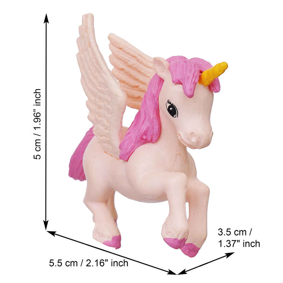 Miniature Unicorn Horse Statues | Animal Figurines Showpiece | Set of 2 | EcraftIndia