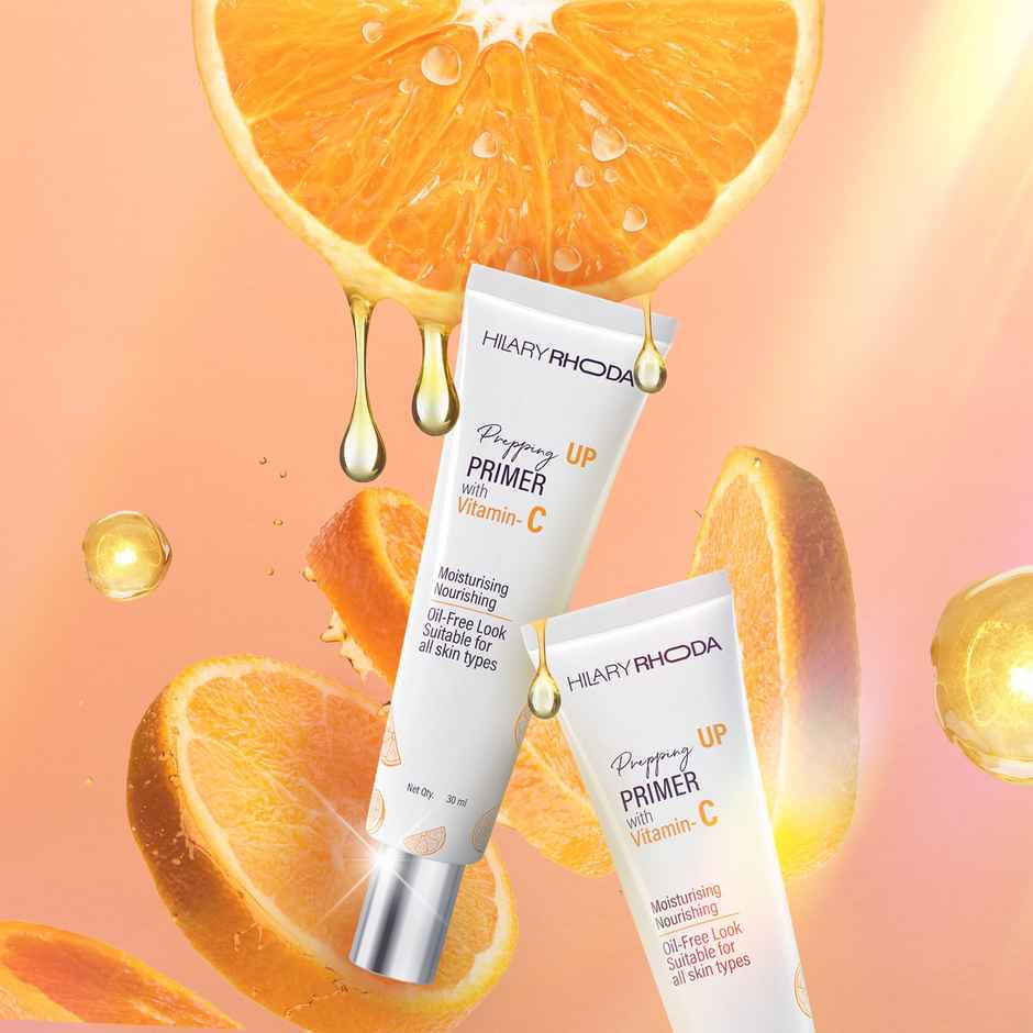 Hilary Rhoda Prepping UP PRIMER with Vitamin C | Pore Minimizer & Blur Primer | Oil Control