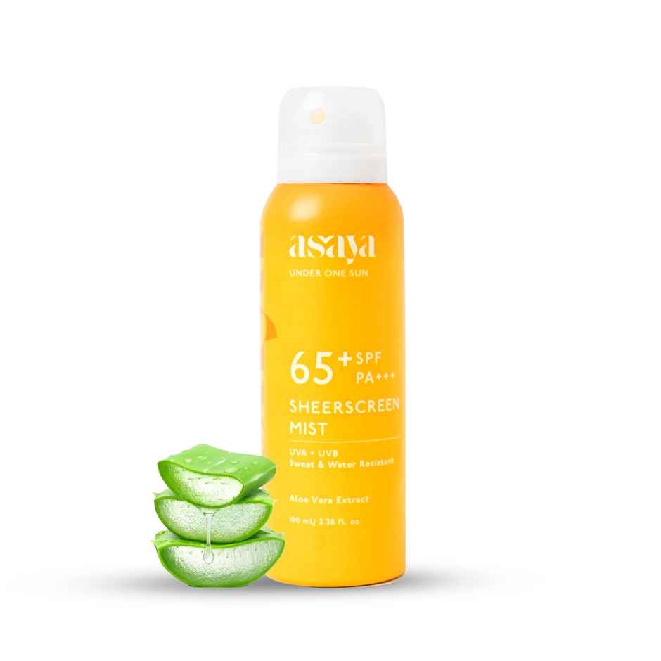 Asaya In-Vivo Tested SPF 65 PA+++ Lightweight Quick Dry Sunscreen for Face and Body 