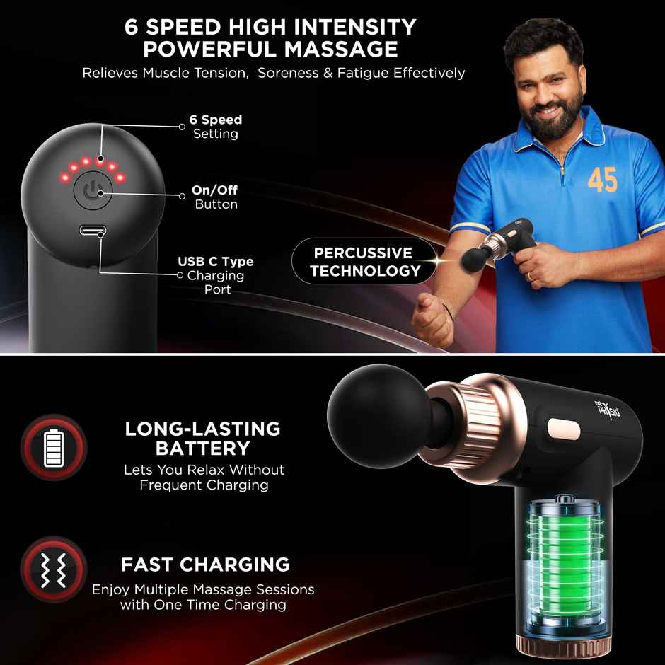 Dr Physio Usa Dynamo Full Body Pain Relief Massage Gun-1034