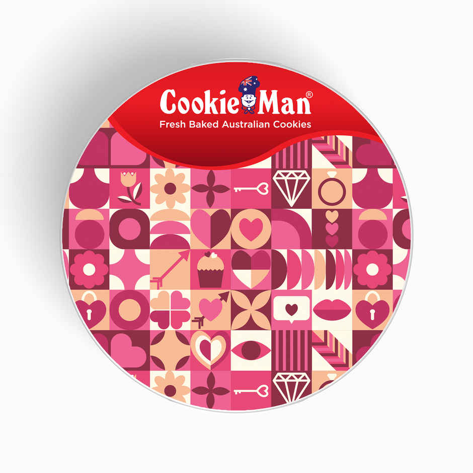Cookie Man  Signature Heart Shape Cookies Premium Gift Tin