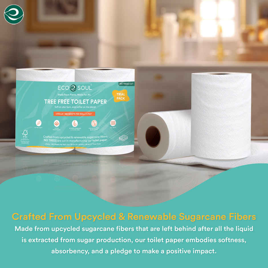 ECO SOUL 3Ply | 160 x 2 Rolls | Toilet Paper