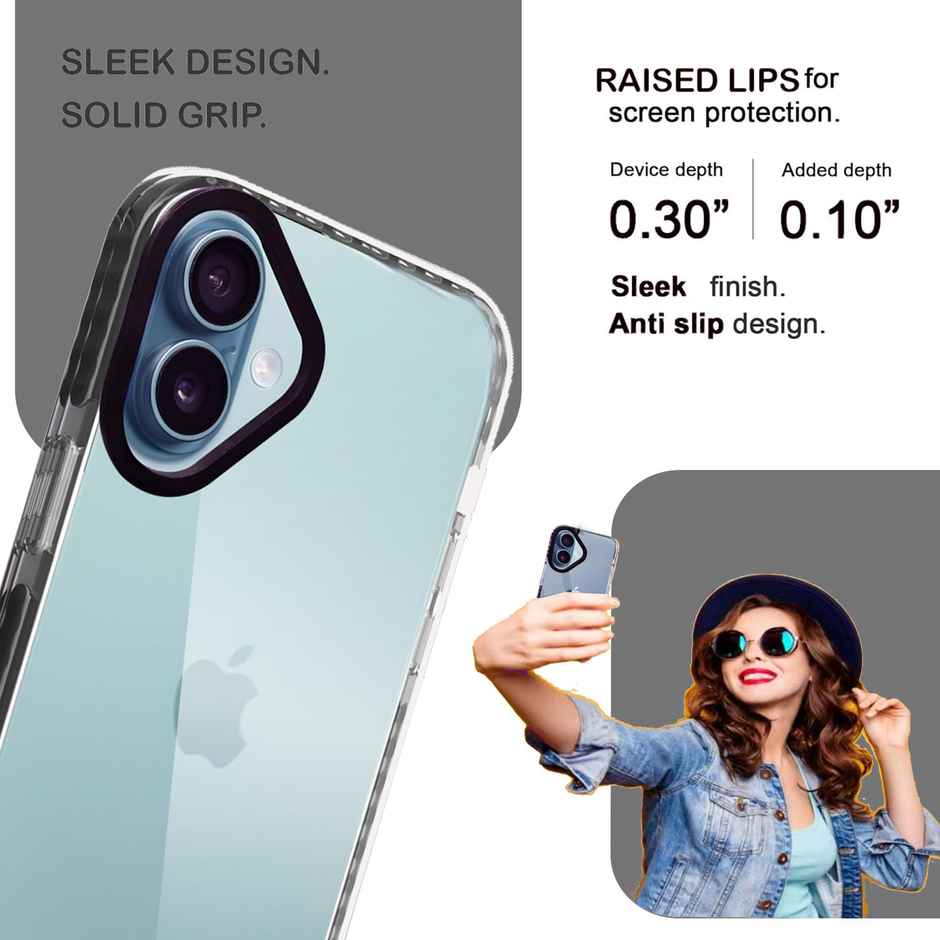 Artistque Case for Iphone 16 Plus Back Cover - ultra Stylish Transparent Tpu Cover