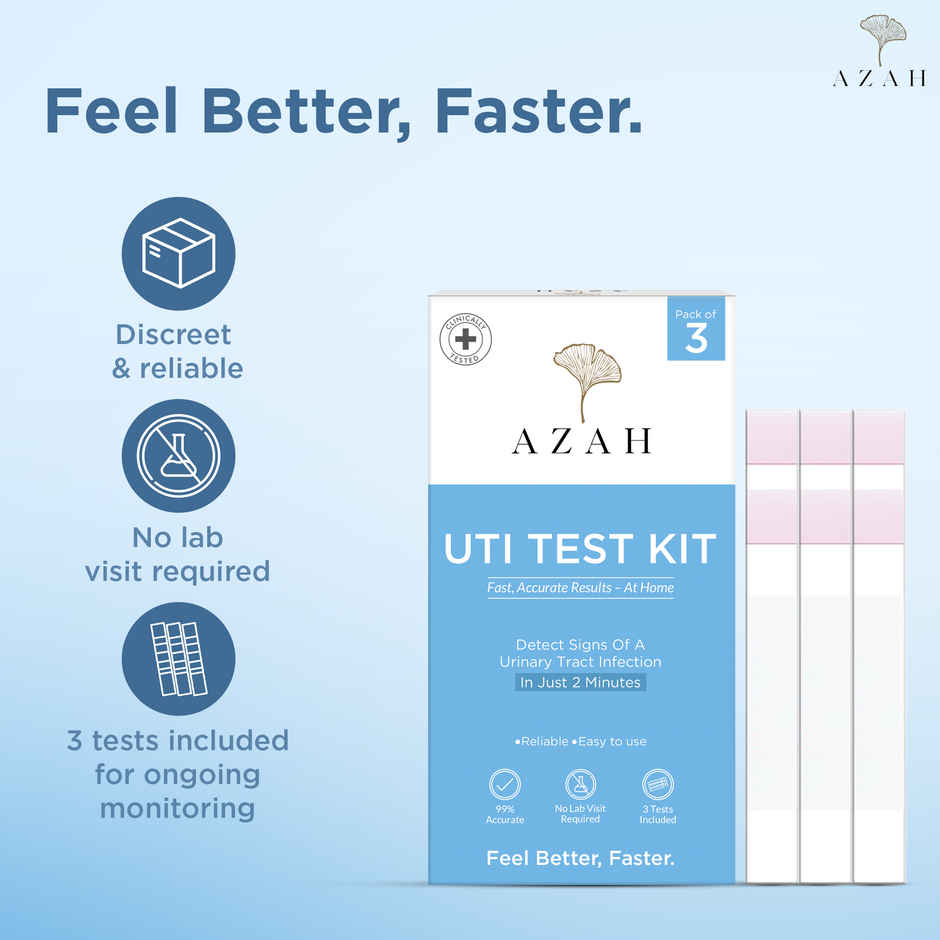 Azah Uti Test Kit | Fast & Easy Use At-Home Uti Detection