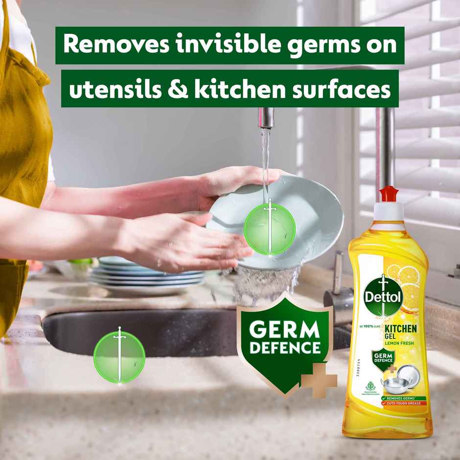 Dettol Germ and Grease Removal Dishwash Liquid