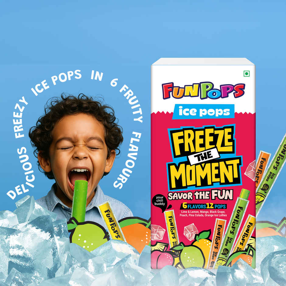FunPops Ice Pops, Freeze at Home Fruit Flavoured Pops