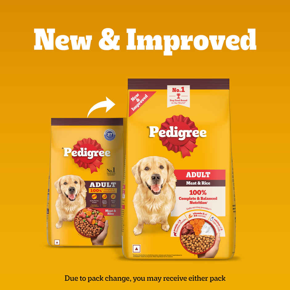 Pedigree Adult Meat & Rice Dry Dog Food Food
