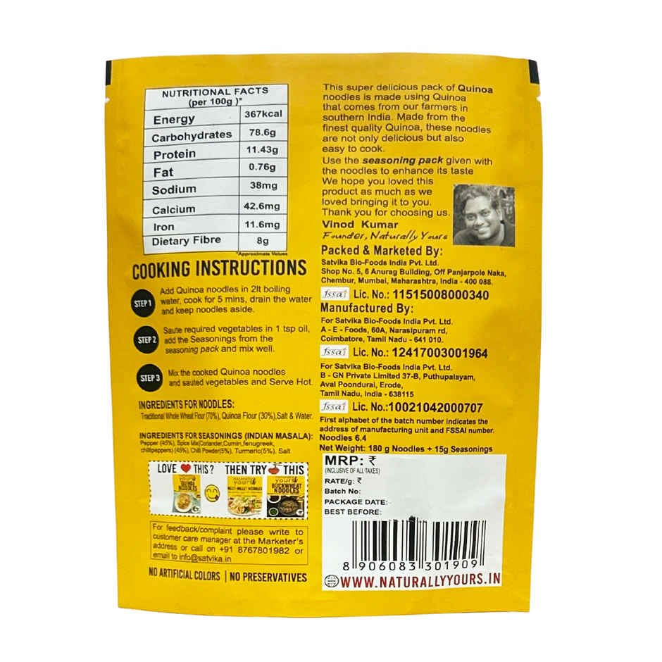 Naturally Yours Quinoa Noodles