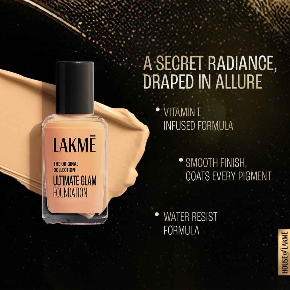Lakme FOREVER MATTE FOUNDATION for Superior Coverage, Vit E, lightweight & water-resist Pearl
