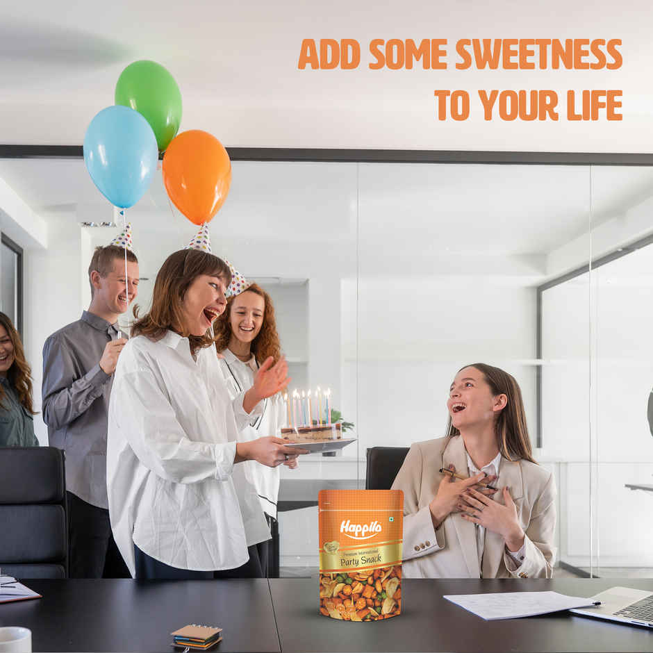 Happilo International Party Snack | Peanuts, Green Peas | Healthy Snack