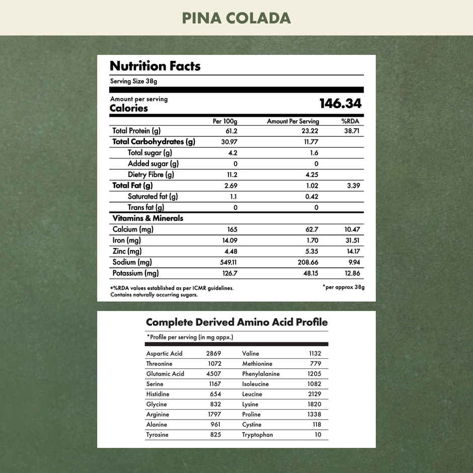 Cosmix No Nonense Plant Protein Pina Colada