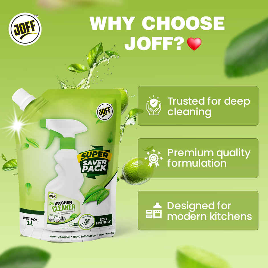 Joff Kitchen Degreaser Cleaner | Super Saver Refill Pack