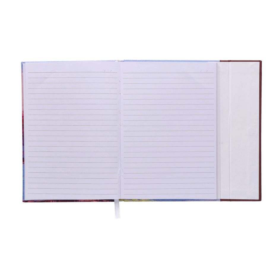 Navneet Youva Magnetic Single Line A5 Size Case Bound 192 Pages Notebook 14.8 x 21 cm - Assorted