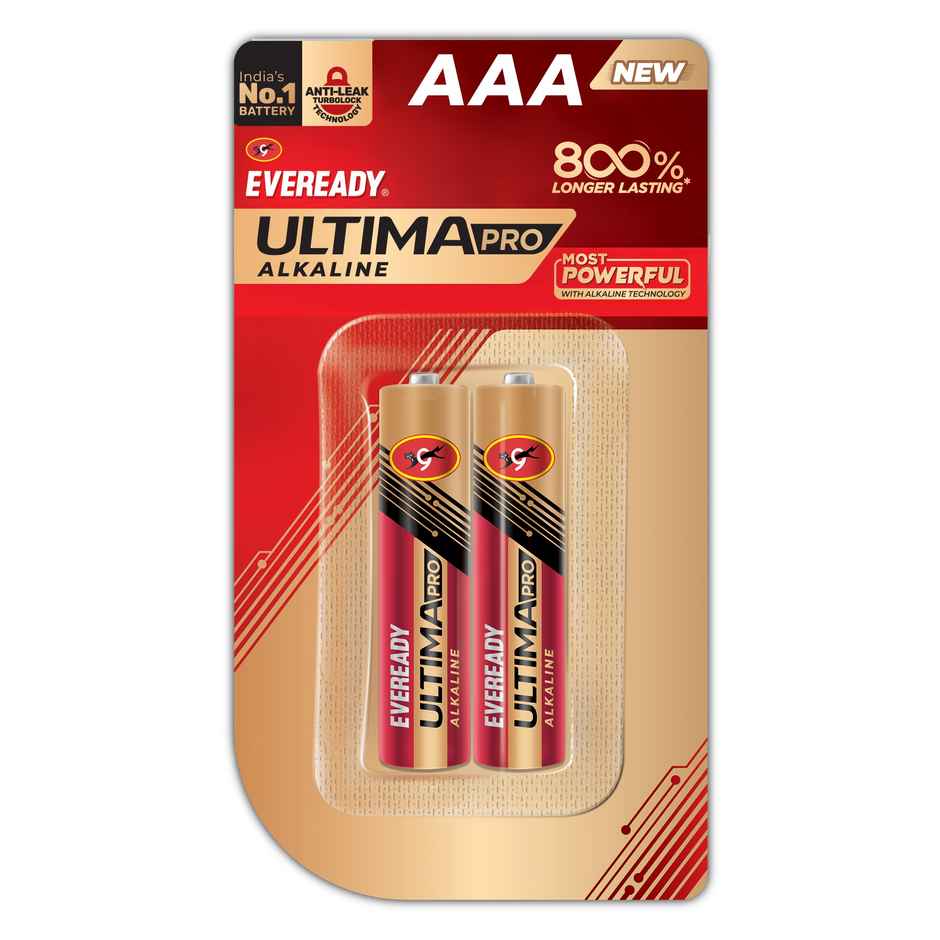 Eveready Ultima Pro Alkaline AAA Battery | 800% Longer Lasting