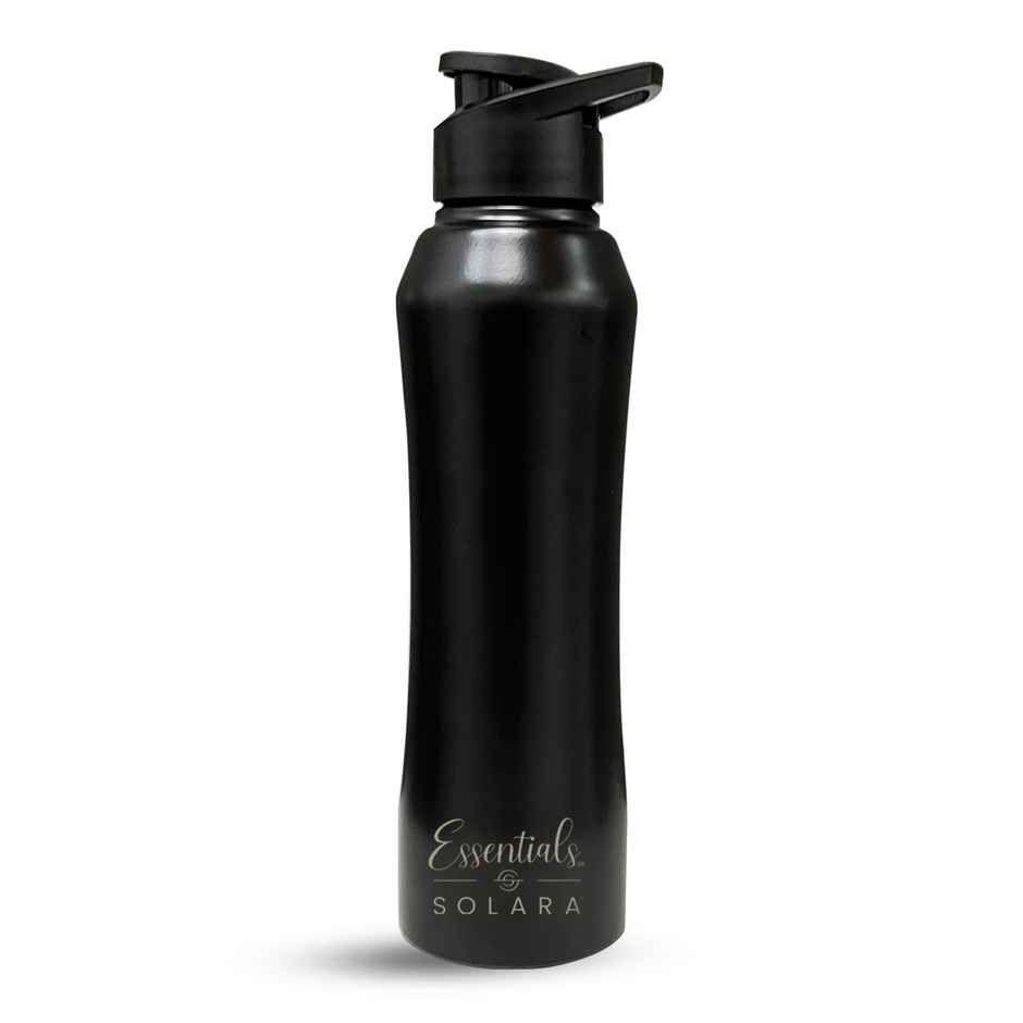 Solara Stainless Steel Water Bottle 1 L Black Knight