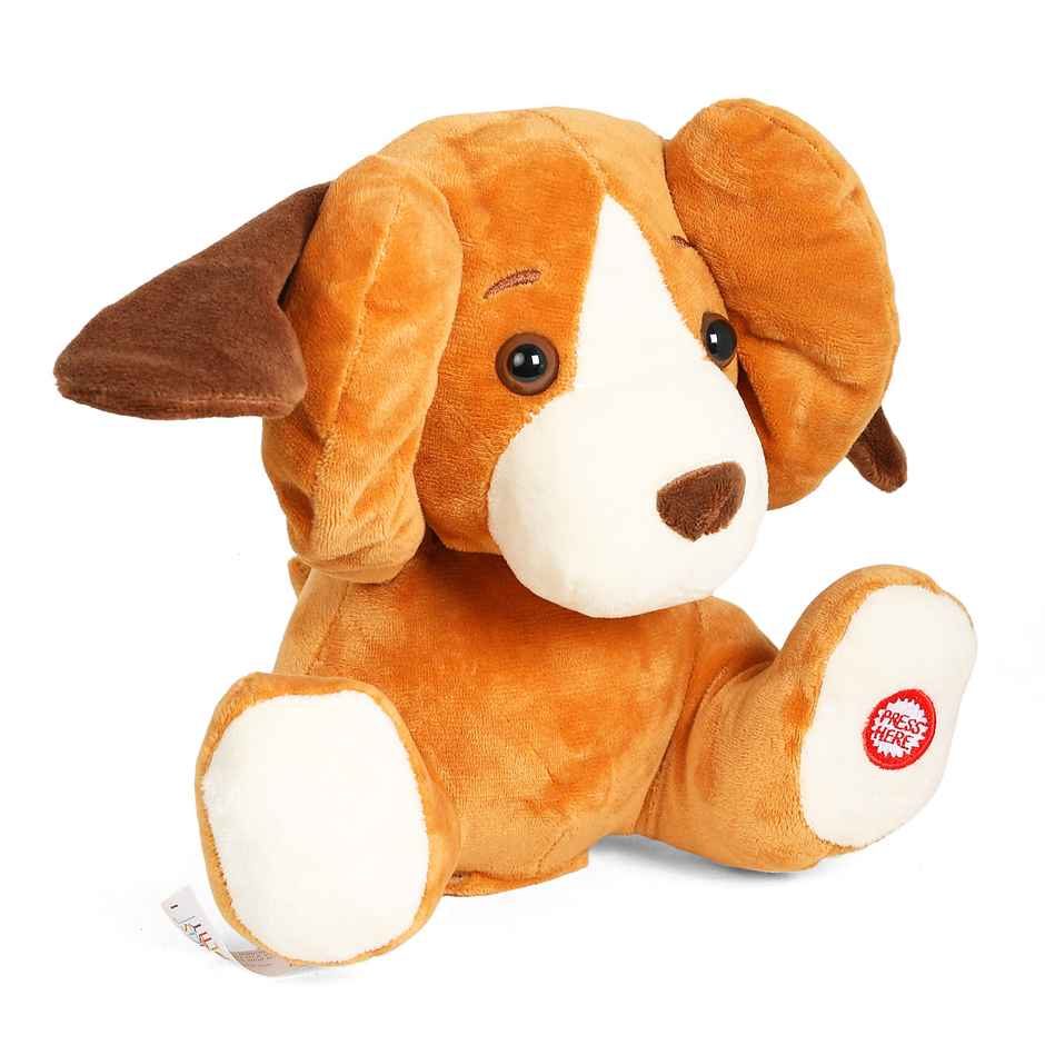 Hamleys Fuzzbuzz Peek A Boo Dash Dog, 3Y+, Brown