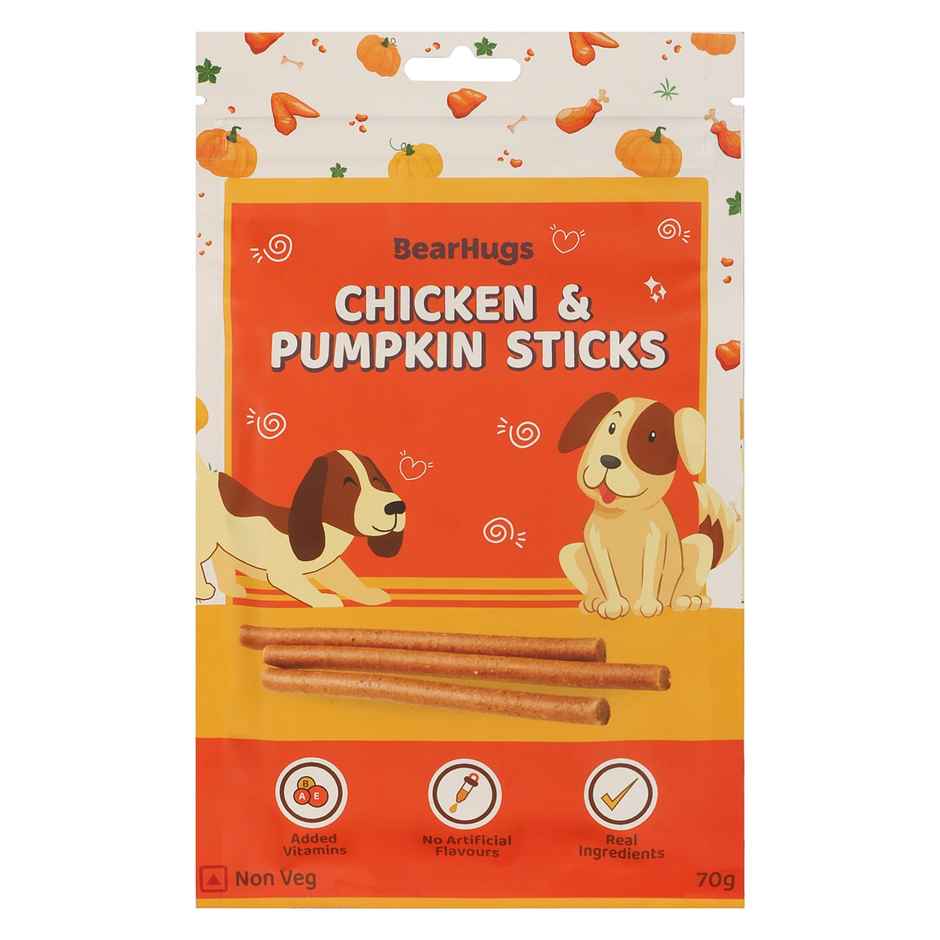 Bearhugs Chicken & Pumpkin Sticksdog Treat