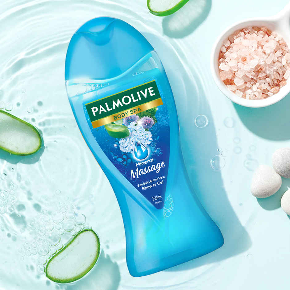 Palmolive Body Wash Feel The Massage Exfoliating Shower Gel With 100% Natural Thermal Minerals