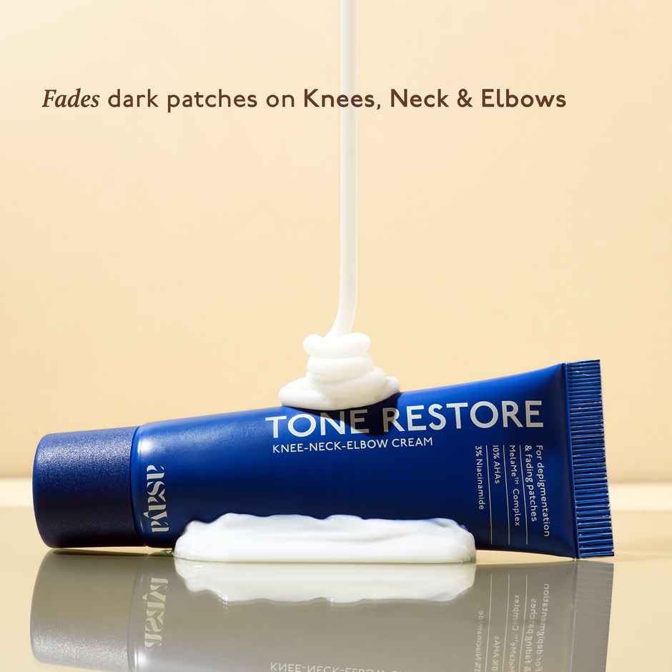 Asaya Tone Restore Depigmentation Cream for Dark Knees, Elbows & Neck, Dark Patches Removal Cream