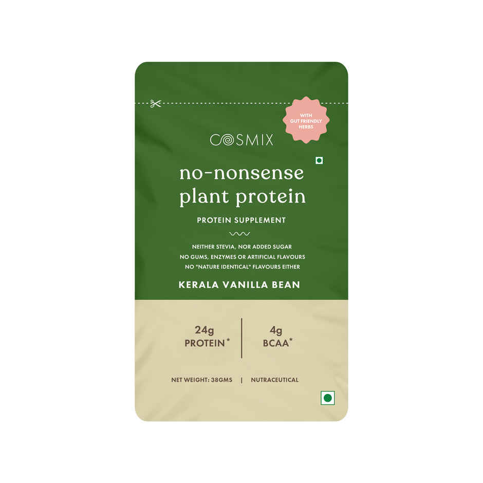 Cosmix No Nonsense Plant Protein Kerala Vanilla Bean Sachet