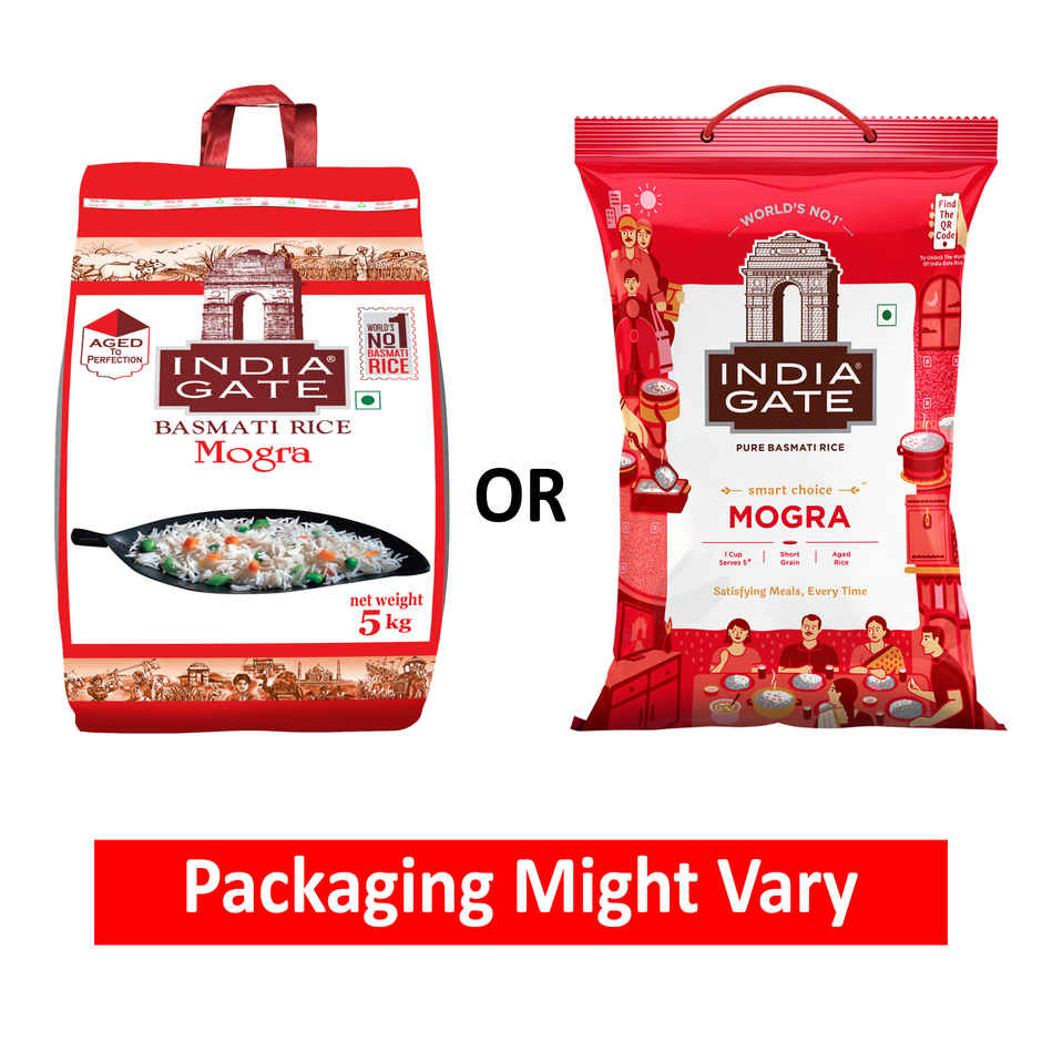 Fortune Kachi Ghani Mustard Oil (Bottle)(1 l), India Gate Basmati Rice Mogra(5 kg) & Parrys White Label Sugar(1 kg) Combo