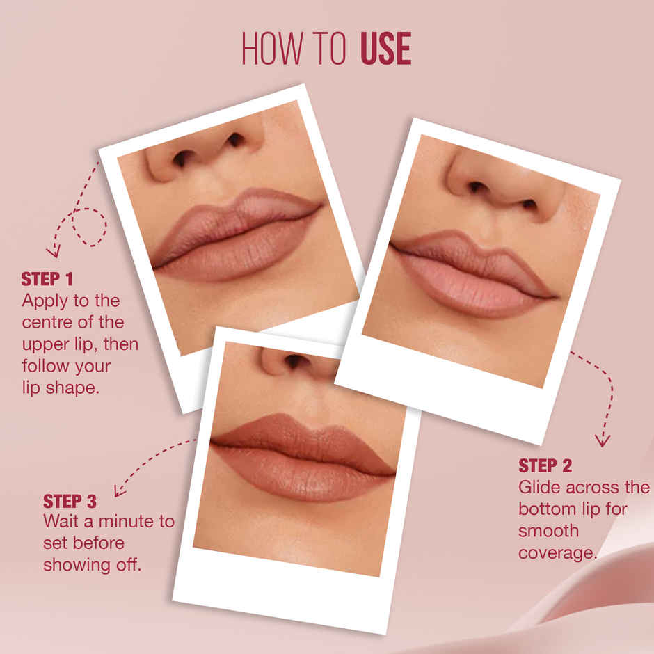 Hilary Rhoda Matte About You Lipstick | Long Lasting & Highly Pigmented | Caramel Kiss - Shade 12