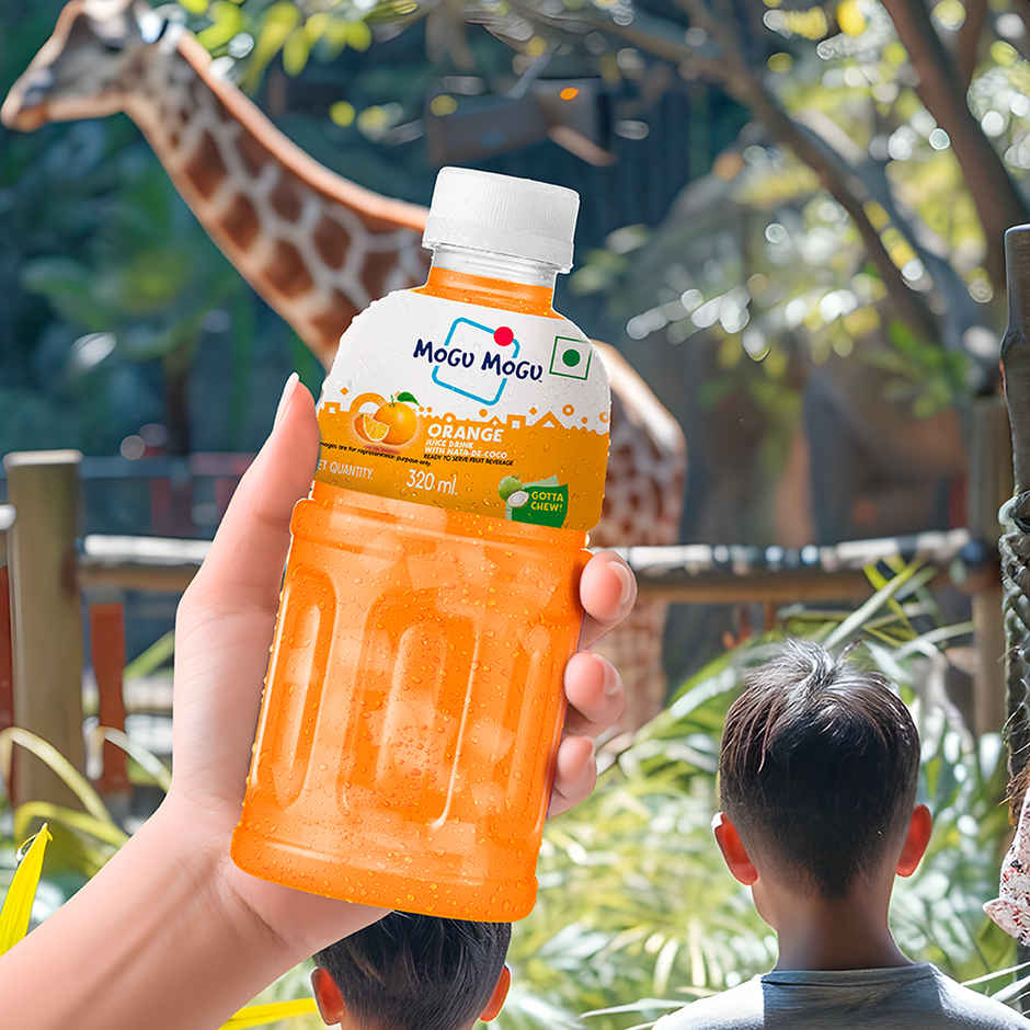 Mogu Mogu Orange Fruit Drink with Nata de Coco