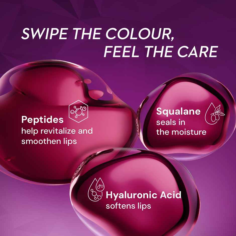 SUGAR Cosmetics Glide Peptide Serum Lipstick 04 Cairo Crimson