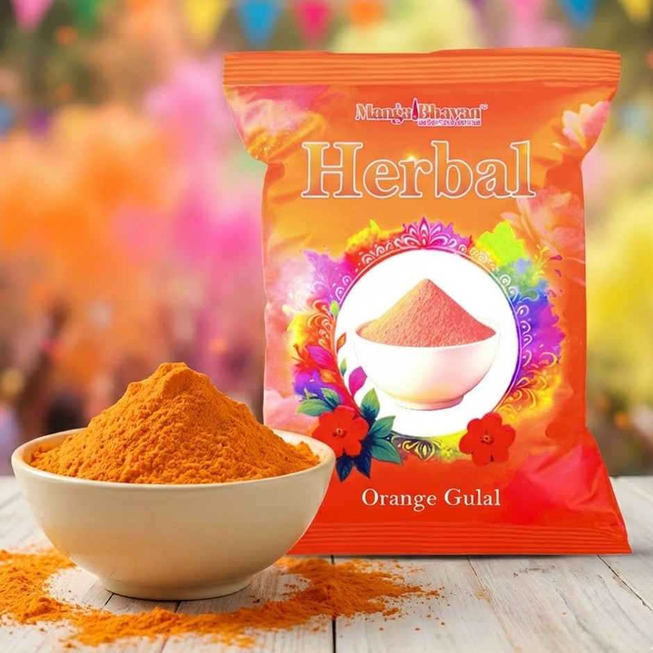 HERBAL ORANGE GULAL | Mangal Bhawan Combo