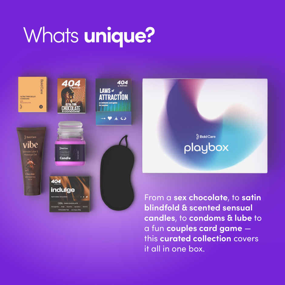 Bold Care Playbox Giftset for Couples - Designed for Ultimate Pleasure & Excitement