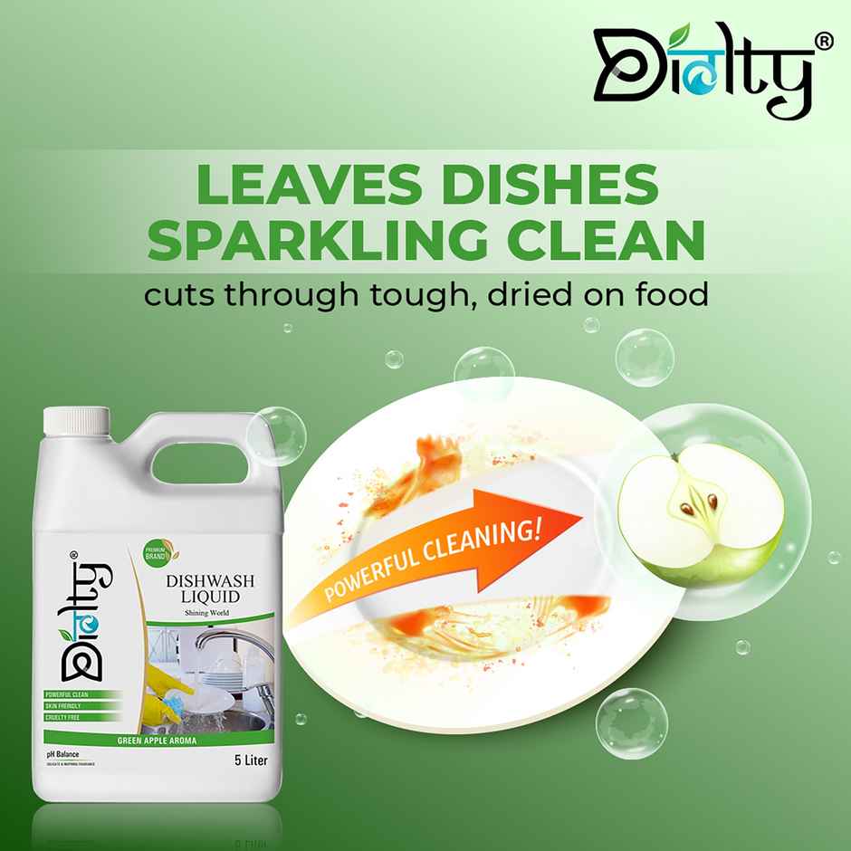 Diolty Green Apple Dishwash Liquid Gel