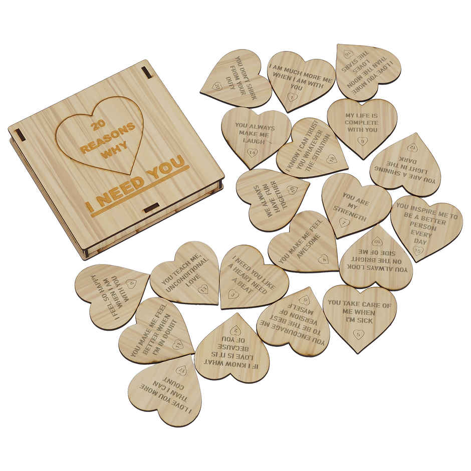 Heartfelt Whispers Message Gift Box Keepsake | eCraftIndia