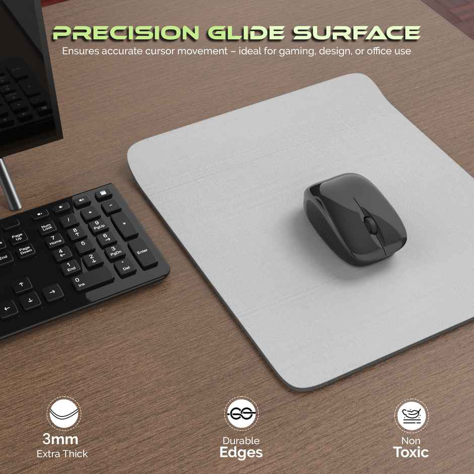 Aroma Electronic MP101 - Silicone Non-Slip Rubber Base - 9 x 7.5 Inch | Gaming Mouse Pad