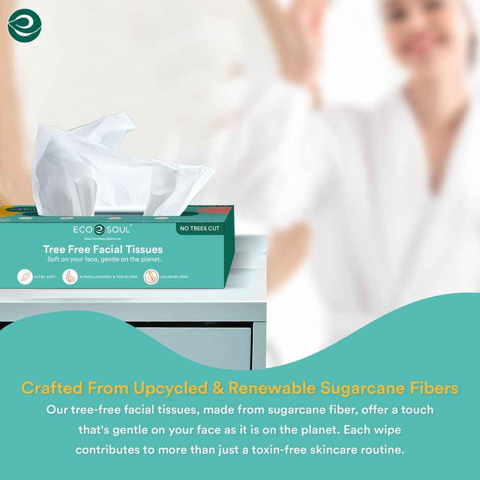 ECO SOUL 2 Ply | 100 Count Facial Tissue Box