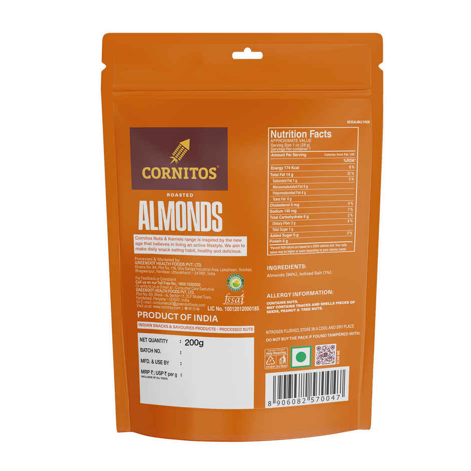 Cornitos Almonds - Roasted Lightly Salted Combo
