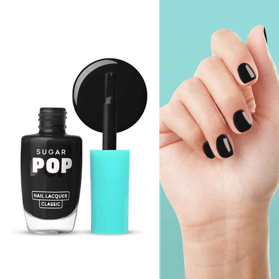 SUGAR POP Quick Drying Ultra Long-wear Glossy Finish Nail Lacquer | Black Berry 21