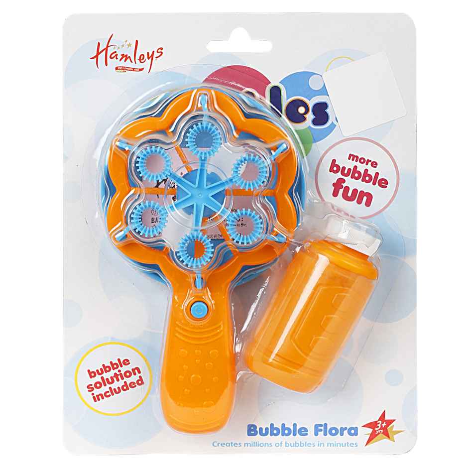 Hamleys Bubble Flora Bubble Play Toys For Kids Age 3Y+ Orange