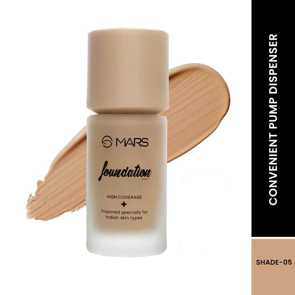 MARS Cosmetics High Coverage Liquid Foundation (Shade-05)