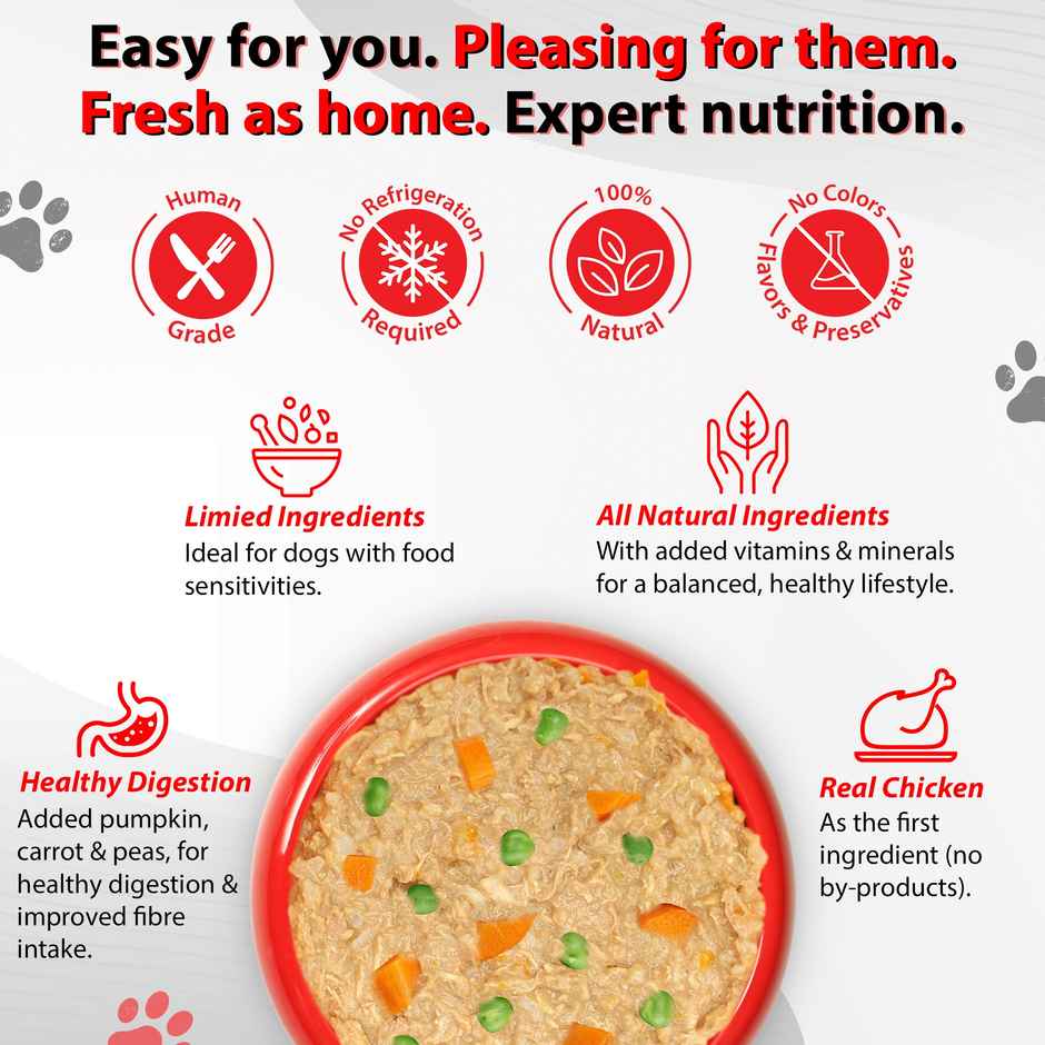 Luvin Wet FOOD - Chicken And VEGgies- Puppy And Adult Dog - All Breeds