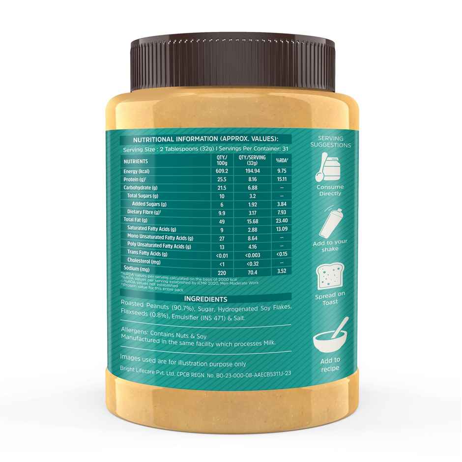 MuscleBlaze Classic Peanut Butter with Omega 3 & 6 (Crunchy)