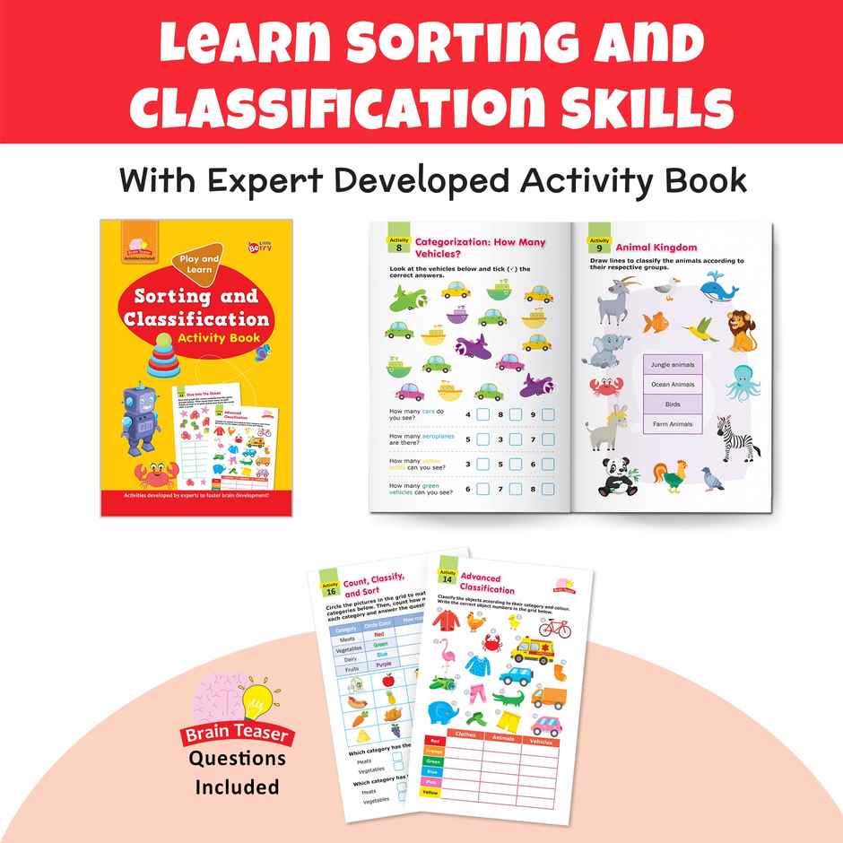 Little Berry Sorting & Classification Puzzle For Kids: Play & Learn Puzzle Activity Book - Lb38