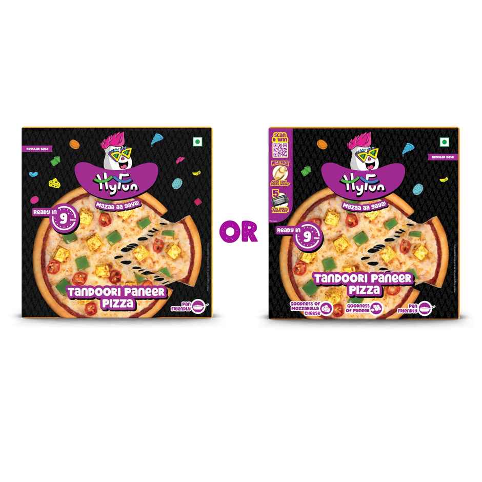Hyfun Tandoori Paneer Pizza | Regular Base | Soft & Cheesy
