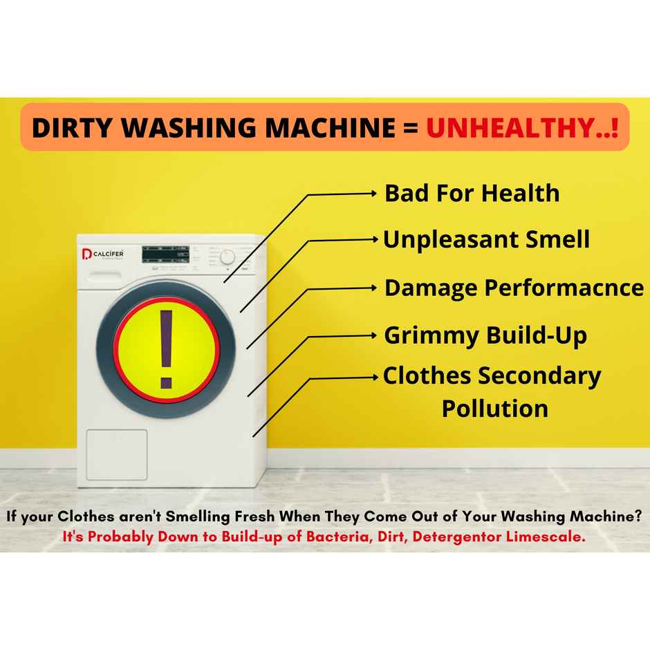 Dcalcifer Washing Machine Cleaner and Descaler Powder