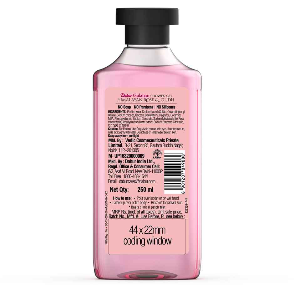 Dabur Gulabari Shower Gel-Himalayan Rose & Oudh
